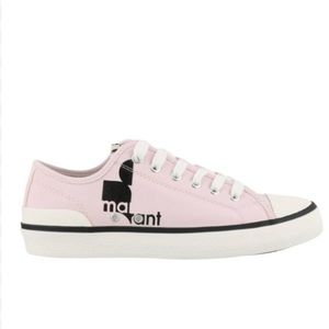 NEW Isabel Marant Pink Canvas Binkoo Low Top Sneakers